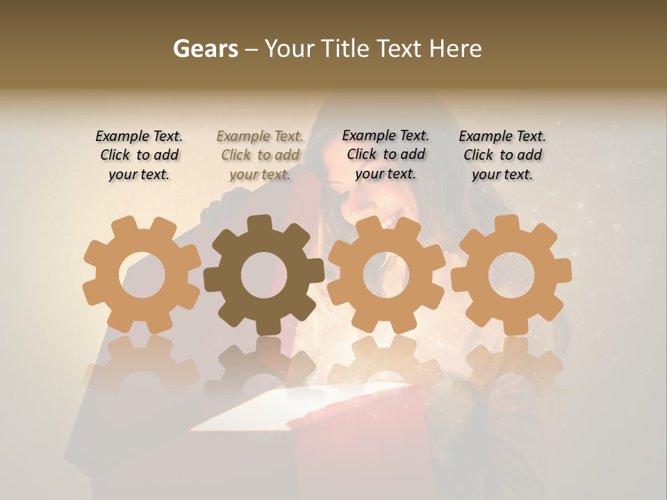 Holiday Red Astonishment PowerPoint Template