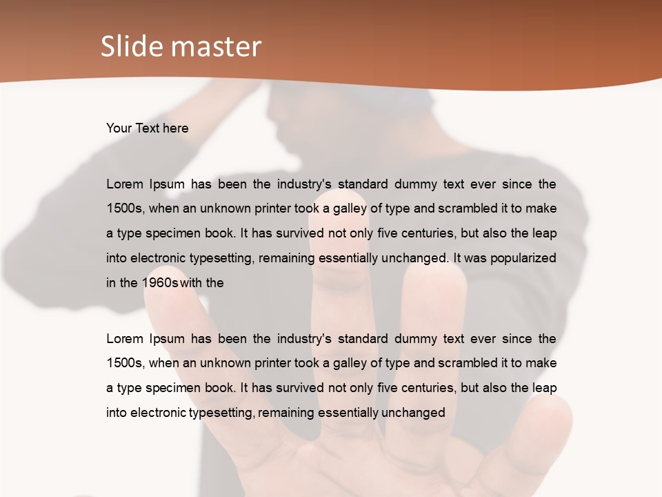 Unhappiness Melancholy Depressed PowerPoint Template