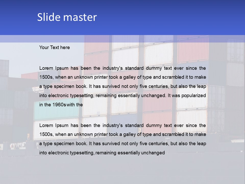 Port Ship Nautical PowerPoint Template