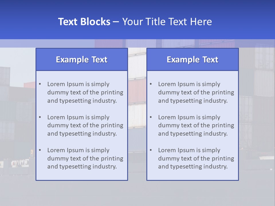 Port Ship Nautical PowerPoint Template