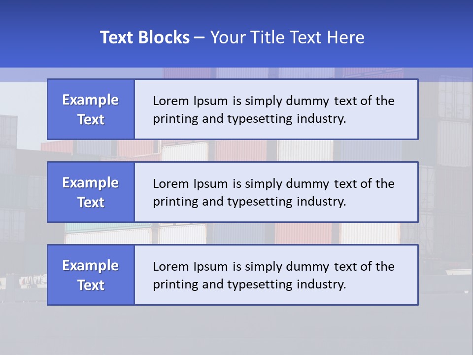Port Ship Nautical PowerPoint Template