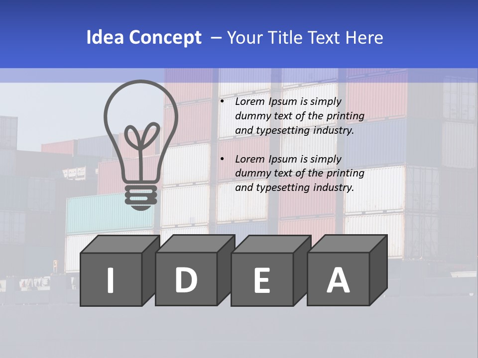 Port Ship Nautical PowerPoint Template