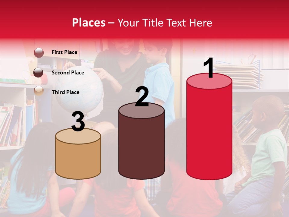 Elementary Group Asking PowerPoint Template