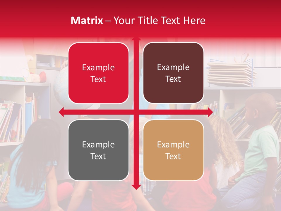 Elementary Group Asking PowerPoint Template