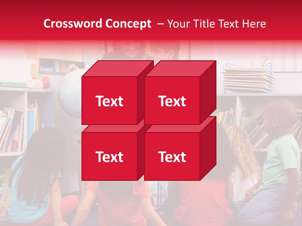 Elementary Group Asking PowerPoint Template