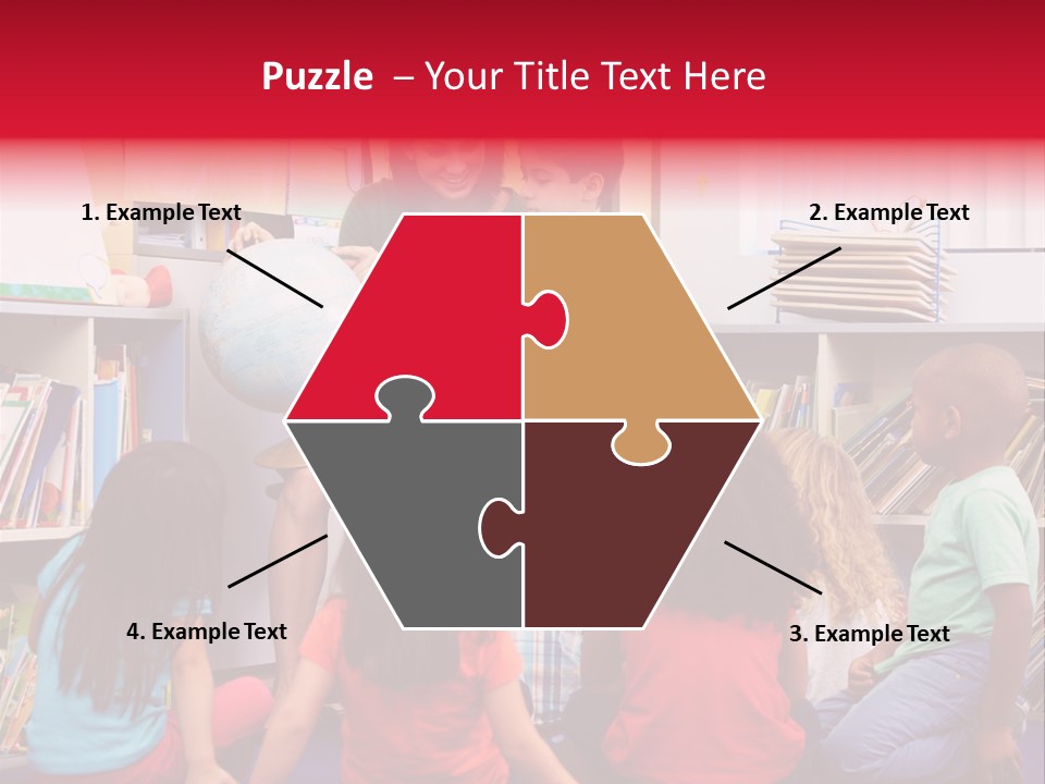 Elementary Group Asking PowerPoint Template