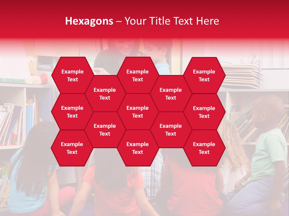 Elementary Group Asking PowerPoint Template