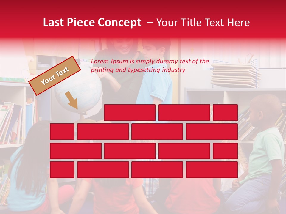 Elementary Group Asking PowerPoint Template
