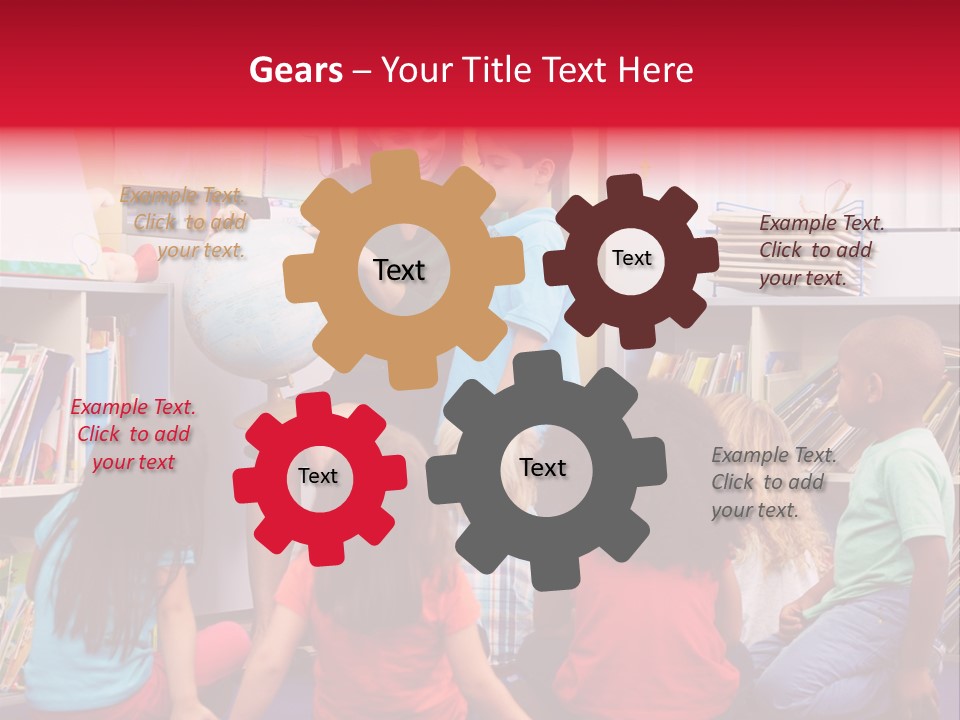 Elementary Group Asking PowerPoint Template