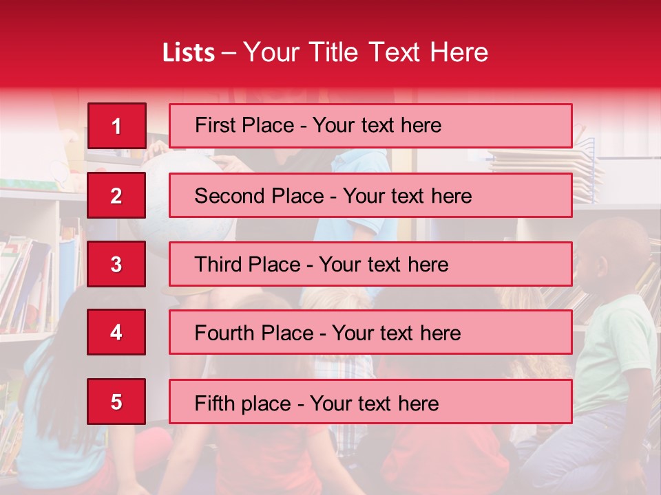 Elementary Group Asking PowerPoint Template