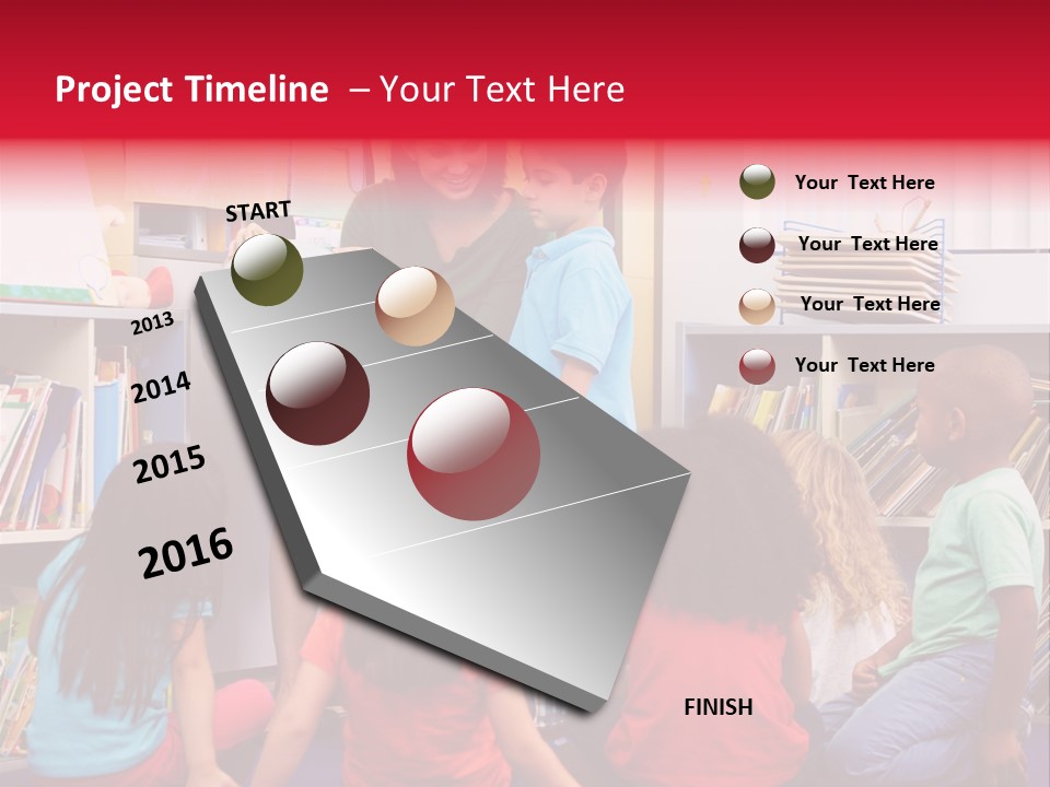 Elementary Group Asking PowerPoint Template