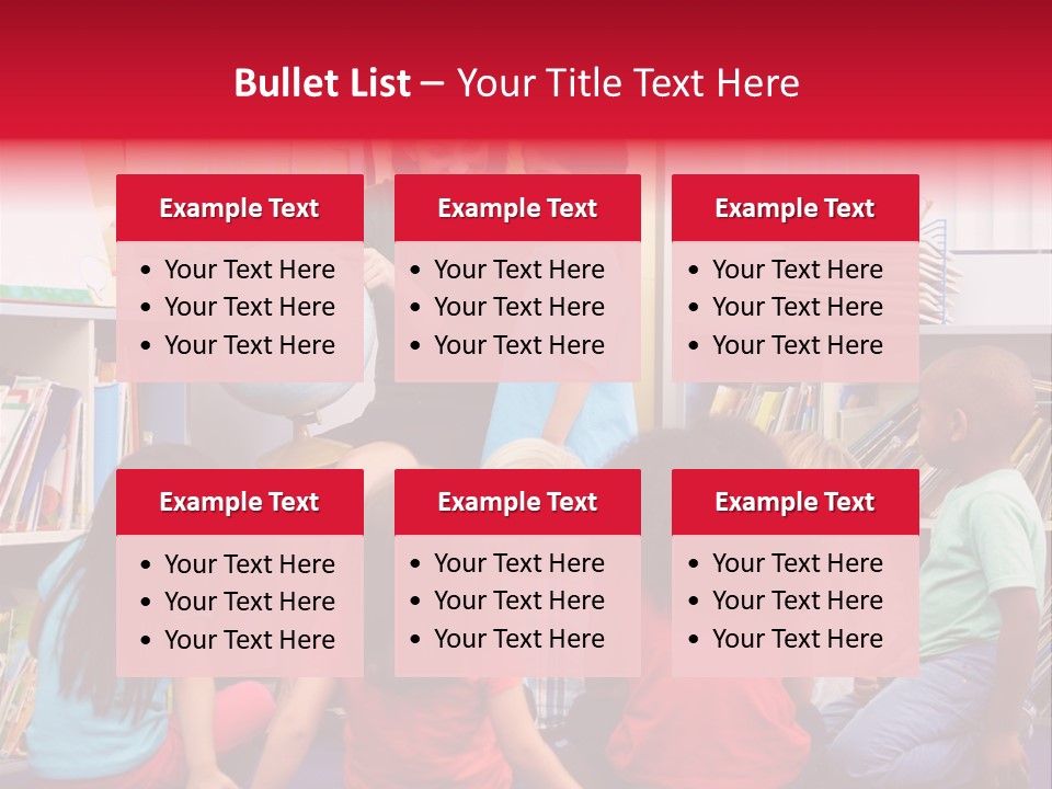 Elementary Group Asking PowerPoint Template