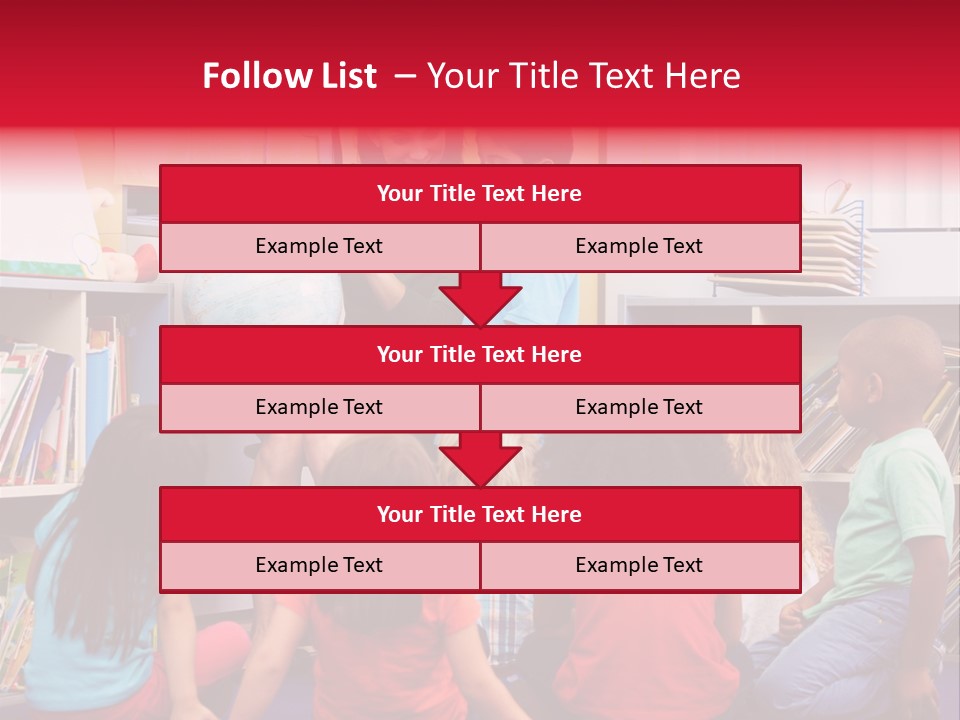Elementary Group Asking PowerPoint Template