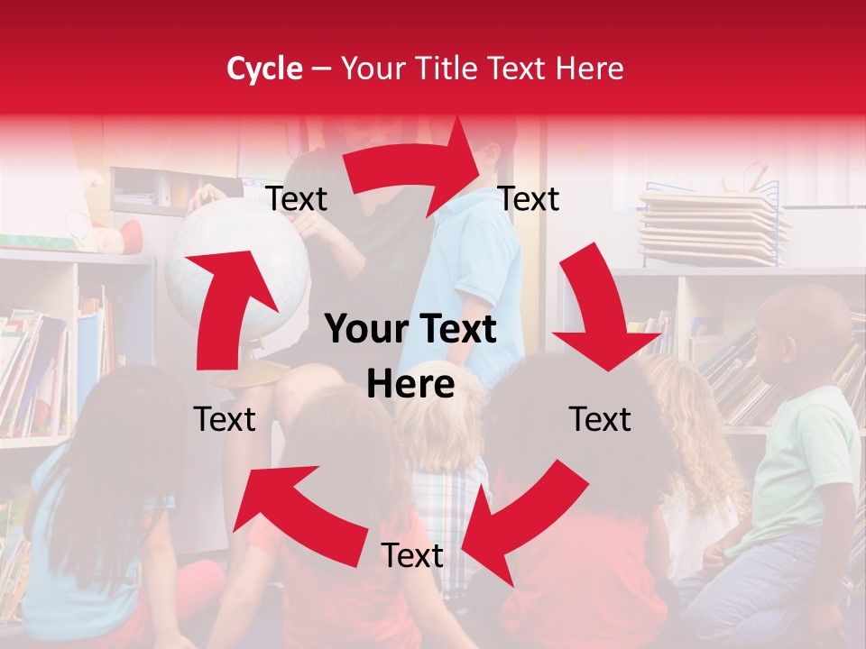 Elementary Group Asking PowerPoint Template