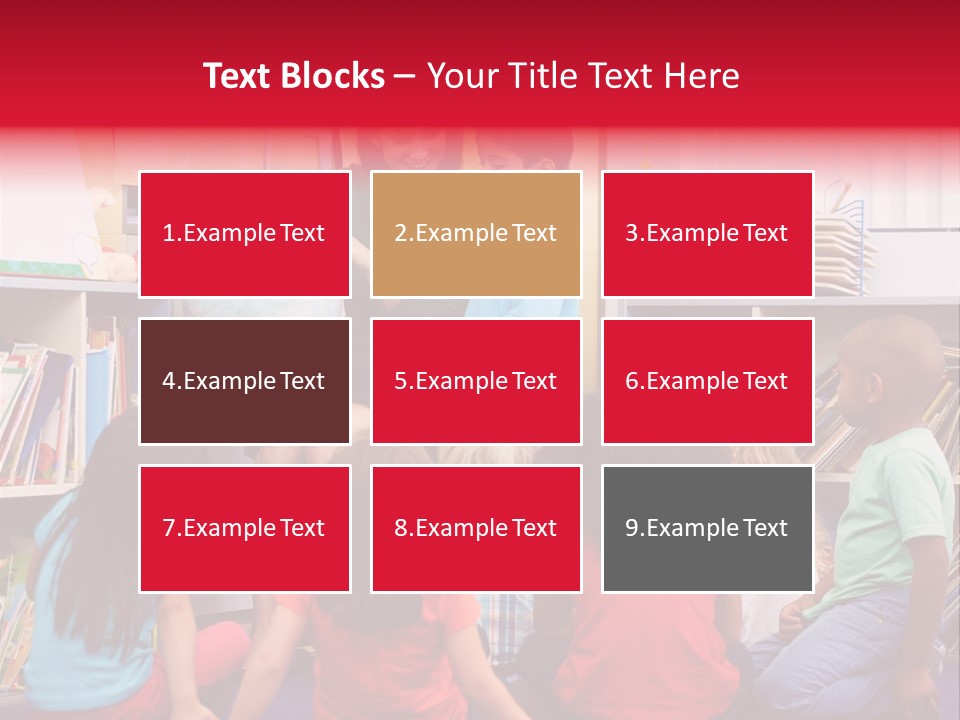 Elementary Group Asking PowerPoint Template