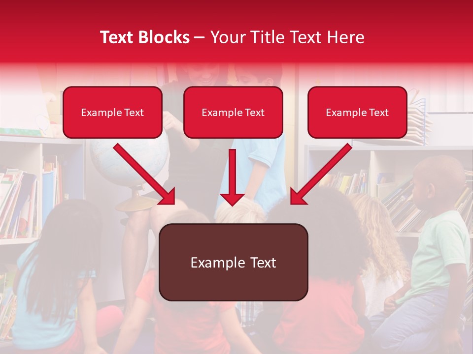 Elementary Group Asking PowerPoint Template