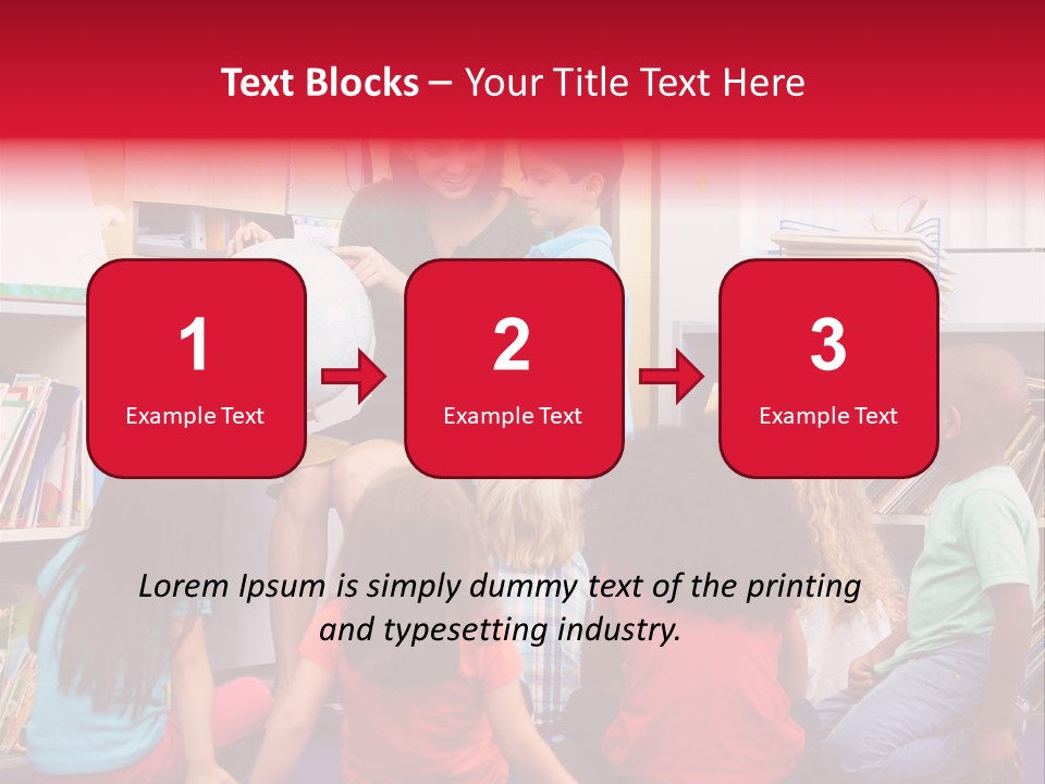 Elementary Group Asking PowerPoint Template