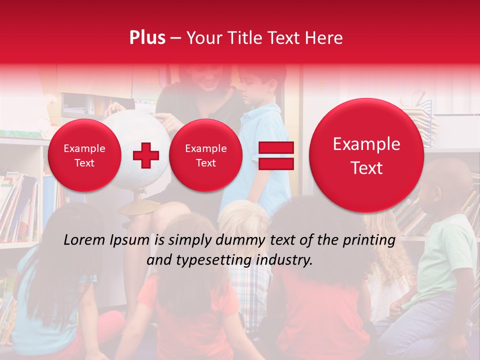 Elementary Group Asking PowerPoint Template