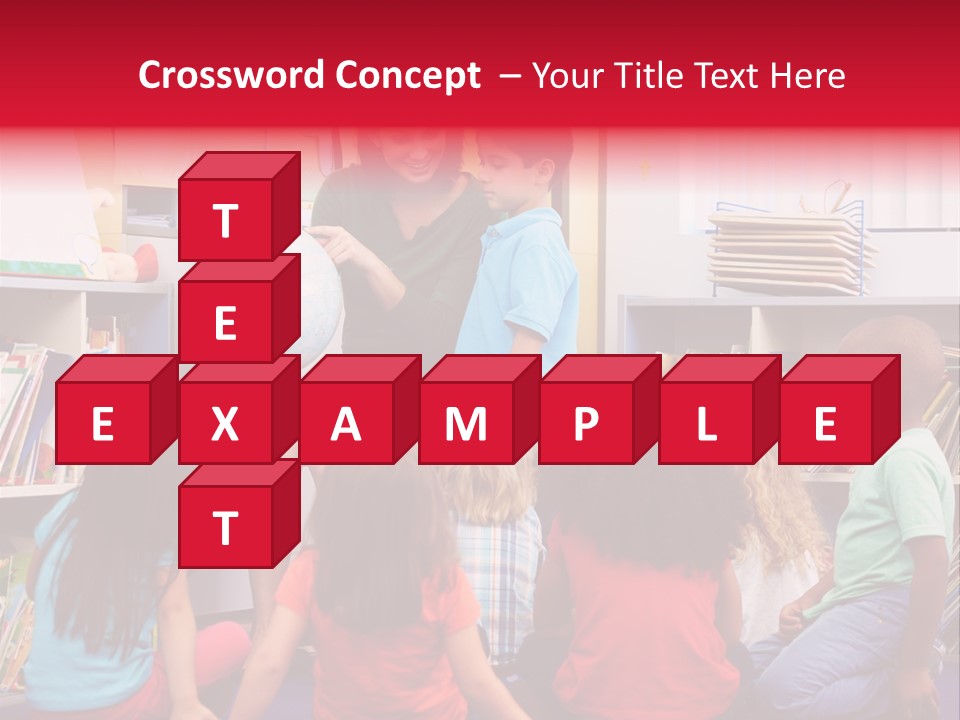 Elementary Group Asking PowerPoint Template