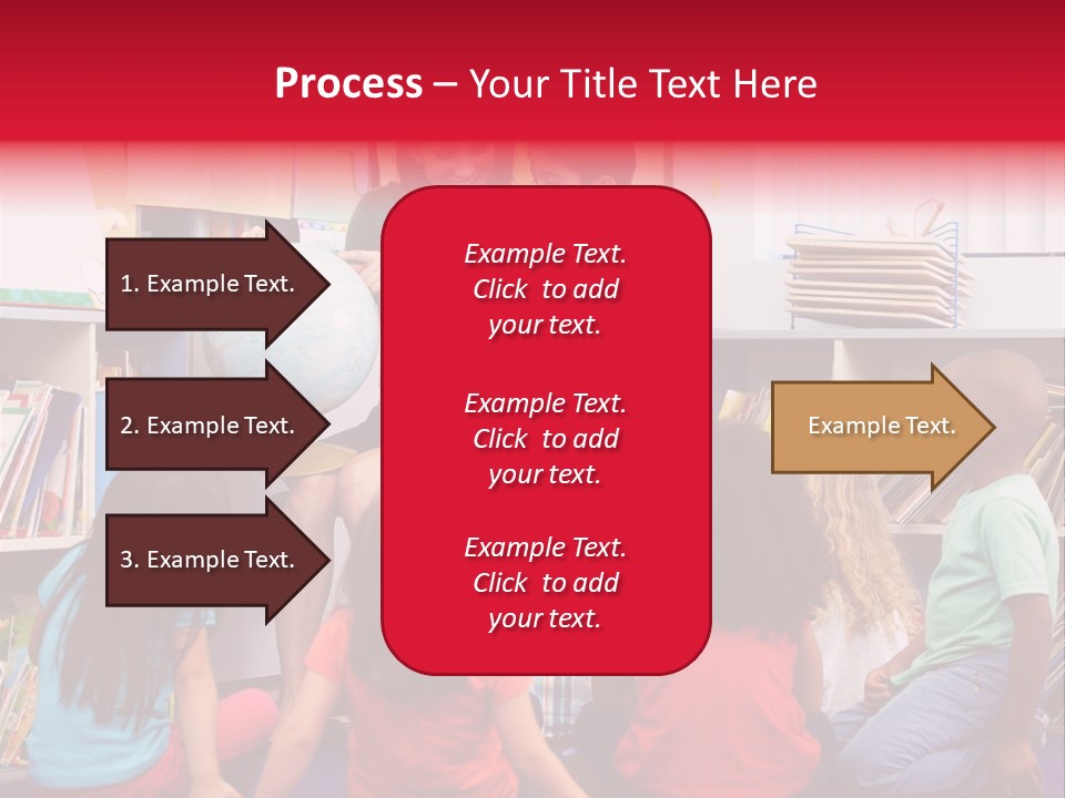 Elementary Group Asking PowerPoint Template