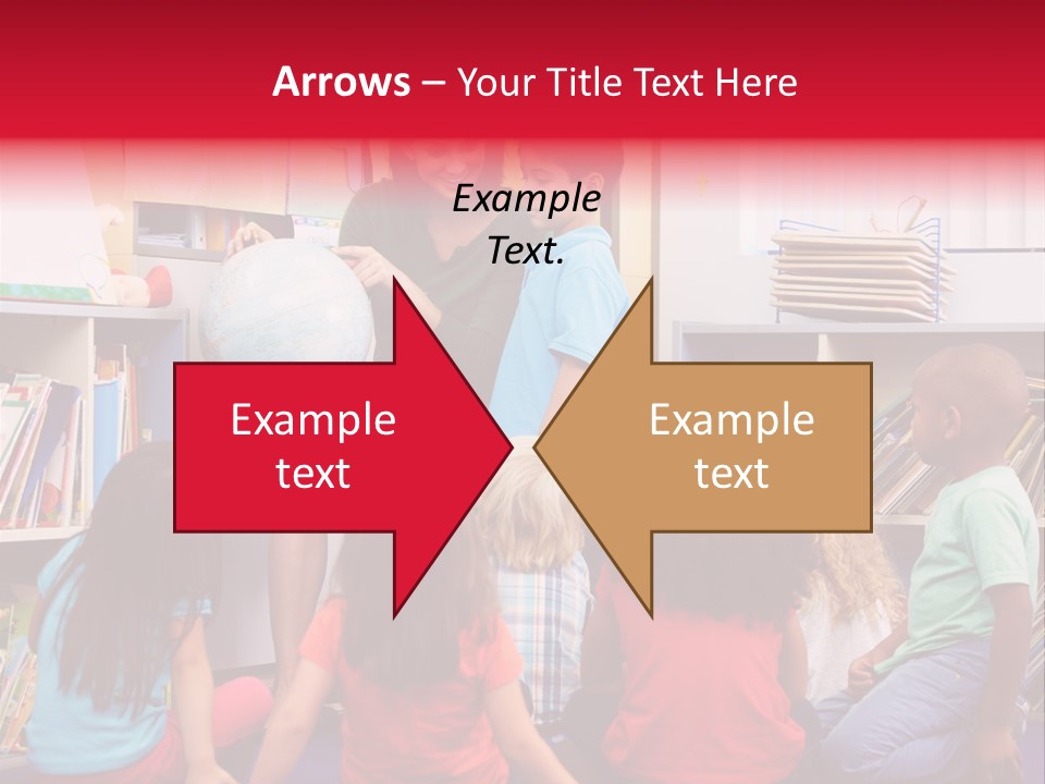 Elementary Group Asking PowerPoint Template