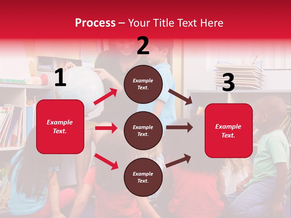 Elementary Group Asking PowerPoint Template