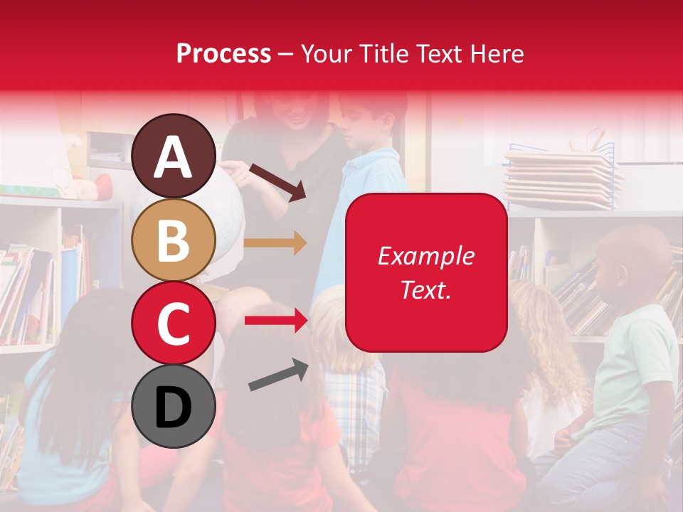 Elementary Group Asking PowerPoint Template