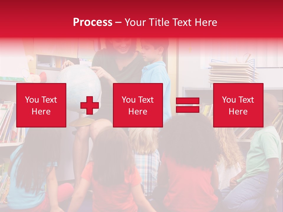 Elementary Group Asking PowerPoint Template