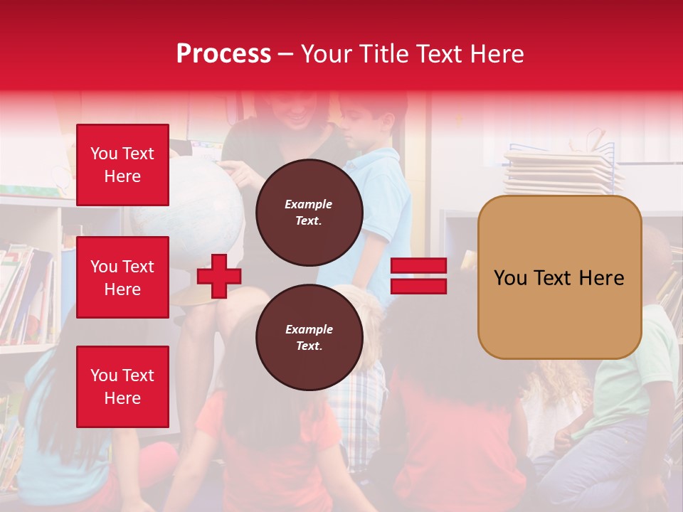 Elementary Group Asking PowerPoint Template