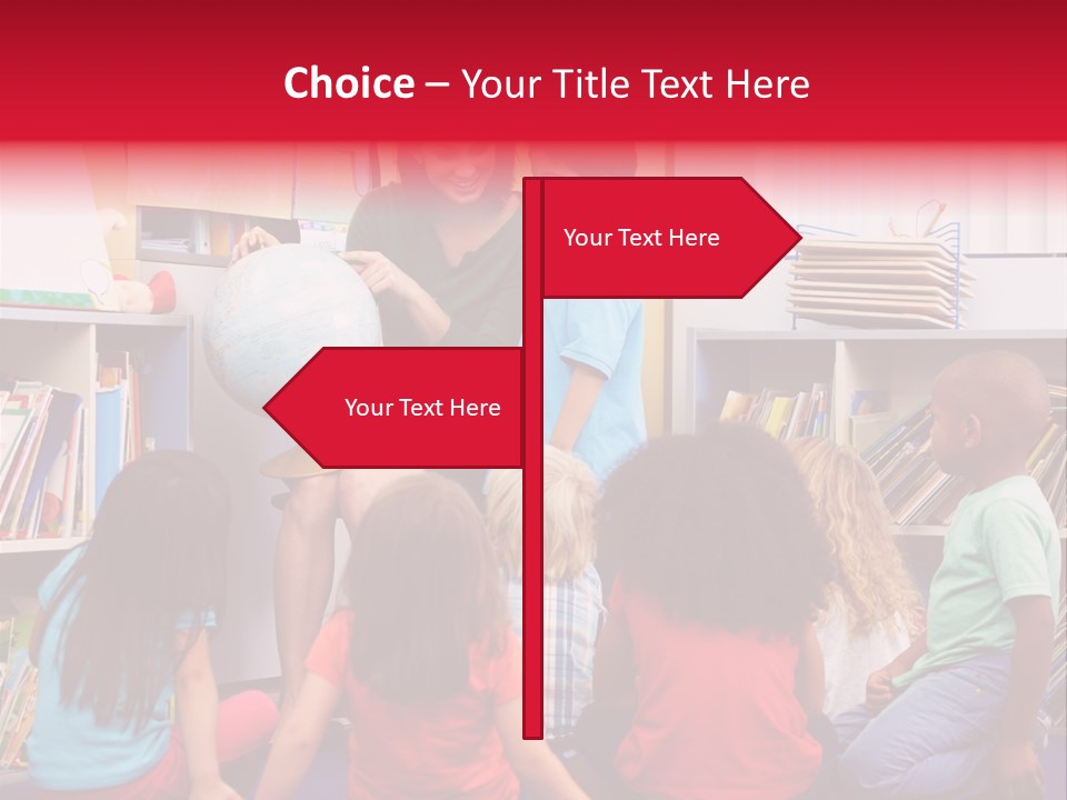 Elementary Group Asking PowerPoint Template