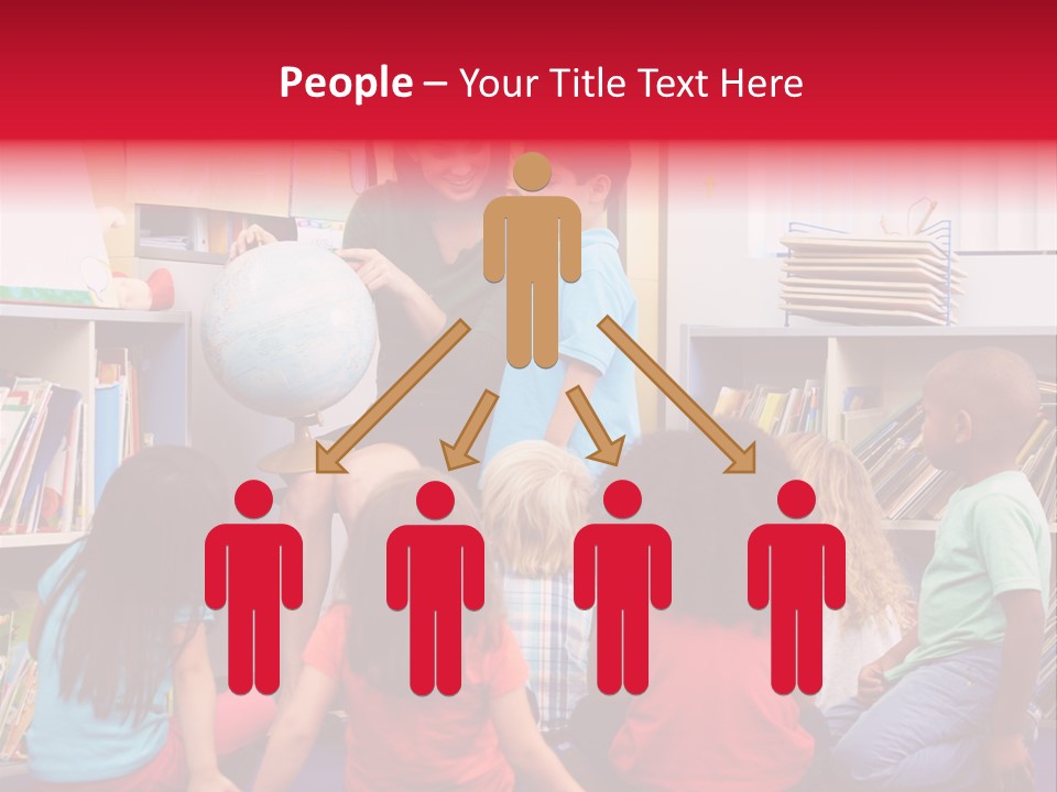 Elementary Group Asking PowerPoint Template