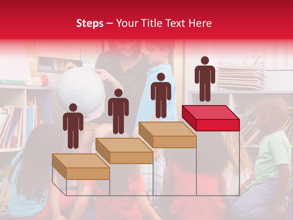 Elementary Group Asking PowerPoint Template