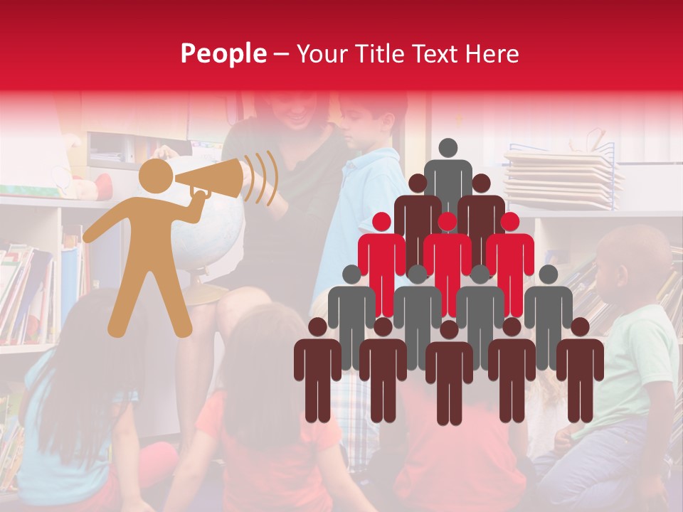 Elementary Group Asking PowerPoint Template