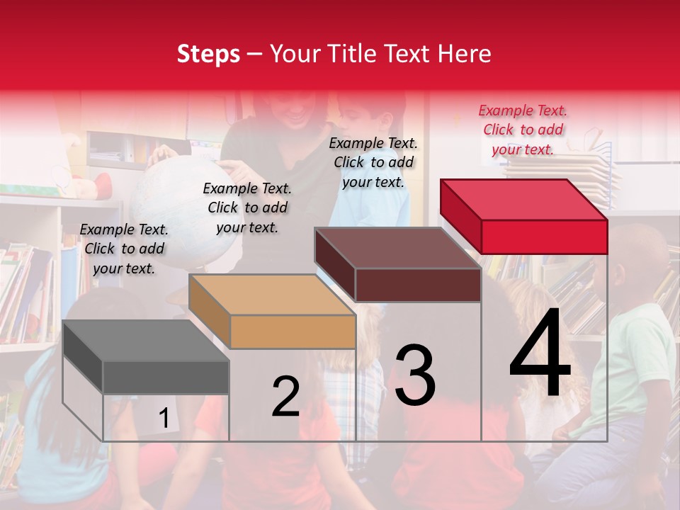 Elementary Group Asking PowerPoint Template