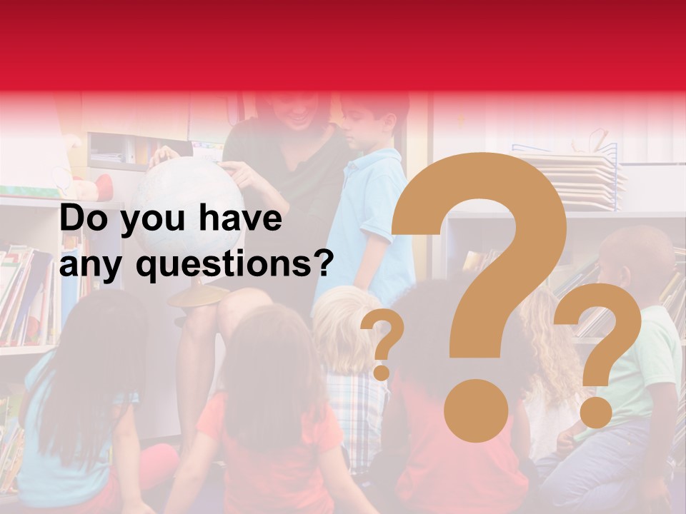 Elementary Group Asking PowerPoint Template