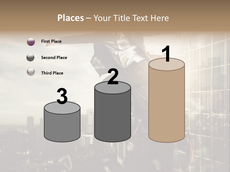 Befreiung Freiheit Rausspringen PowerPoint Template