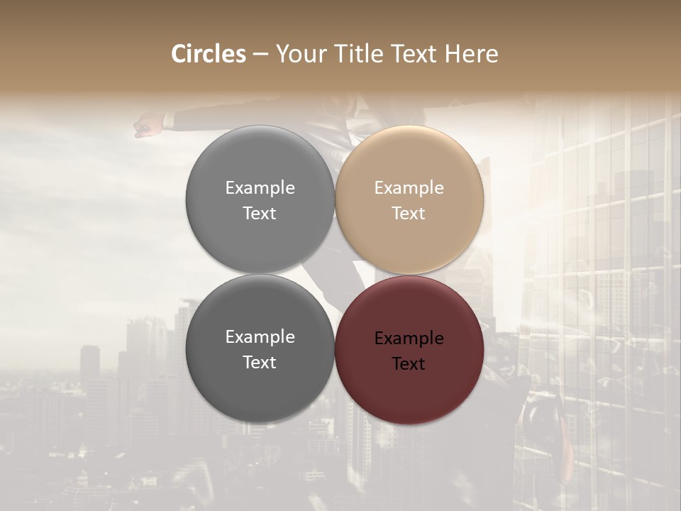 Befreiung Freiheit Rausspringen PowerPoint Template