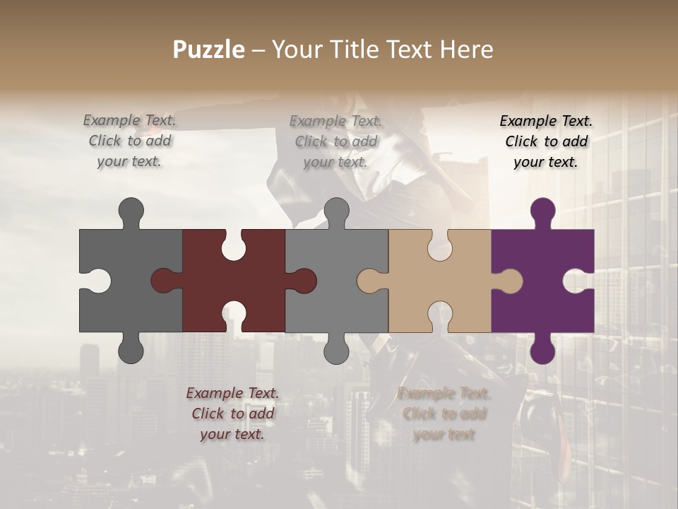 Befreiung Freiheit Rausspringen PowerPoint Template