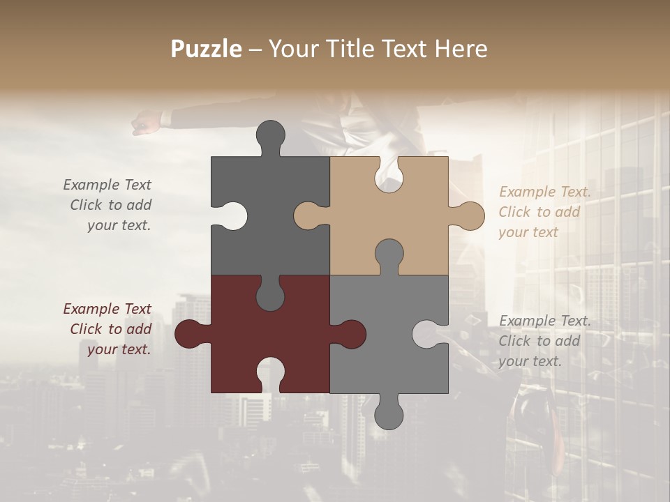 Befreiung Freiheit Rausspringen PowerPoint Template