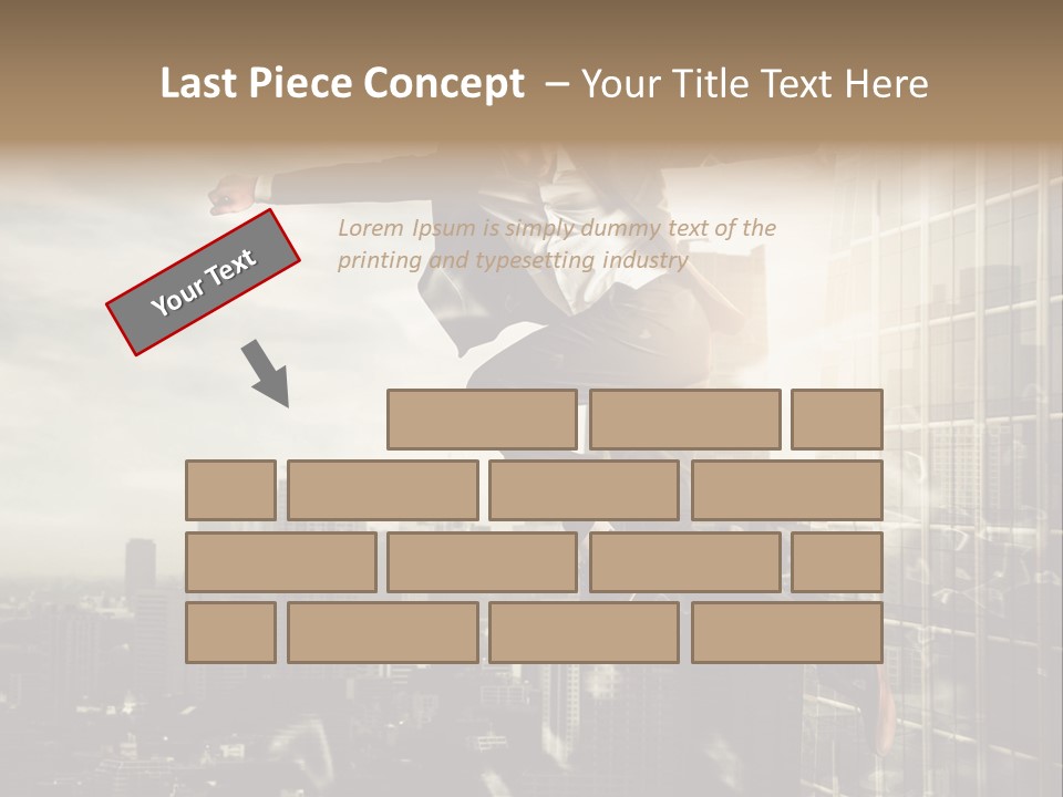 Befreiung Freiheit Rausspringen PowerPoint Template