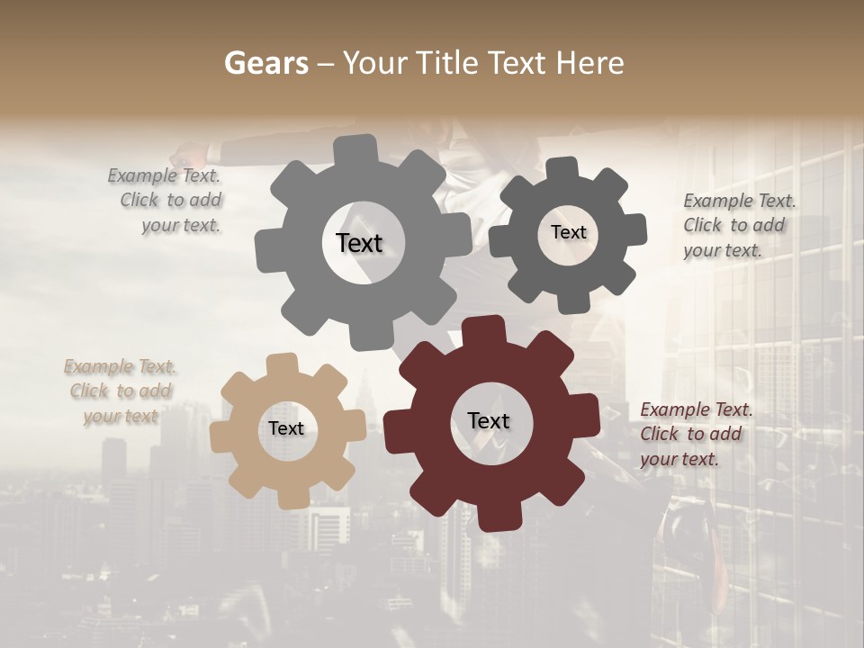 Befreiung Freiheit Rausspringen PowerPoint Template