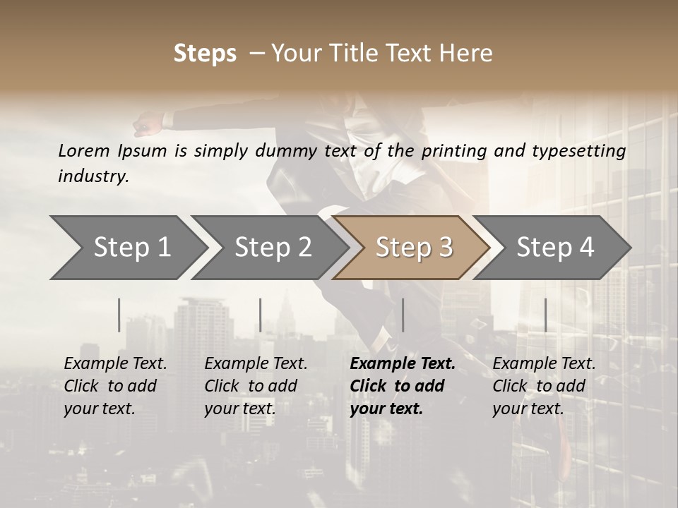 Befreiung Freiheit Rausspringen PowerPoint Template