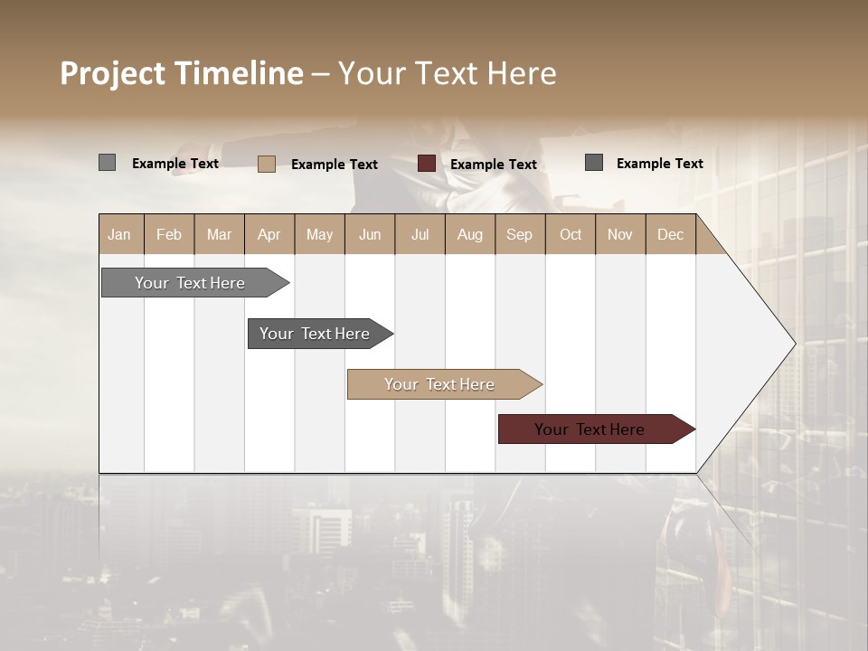 Befreiung Freiheit Rausspringen PowerPoint Template