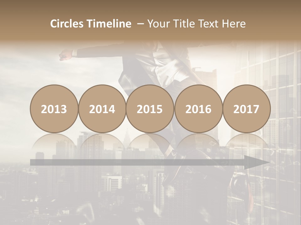 Befreiung Freiheit Rausspringen PowerPoint Template