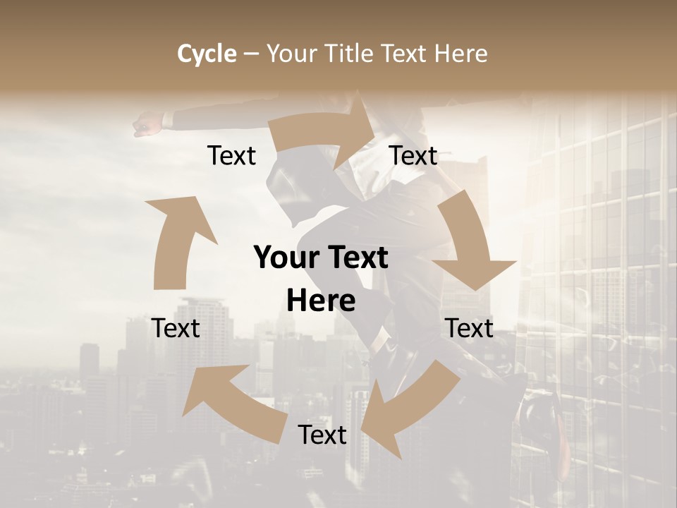 Befreiung Freiheit Rausspringen PowerPoint Template
