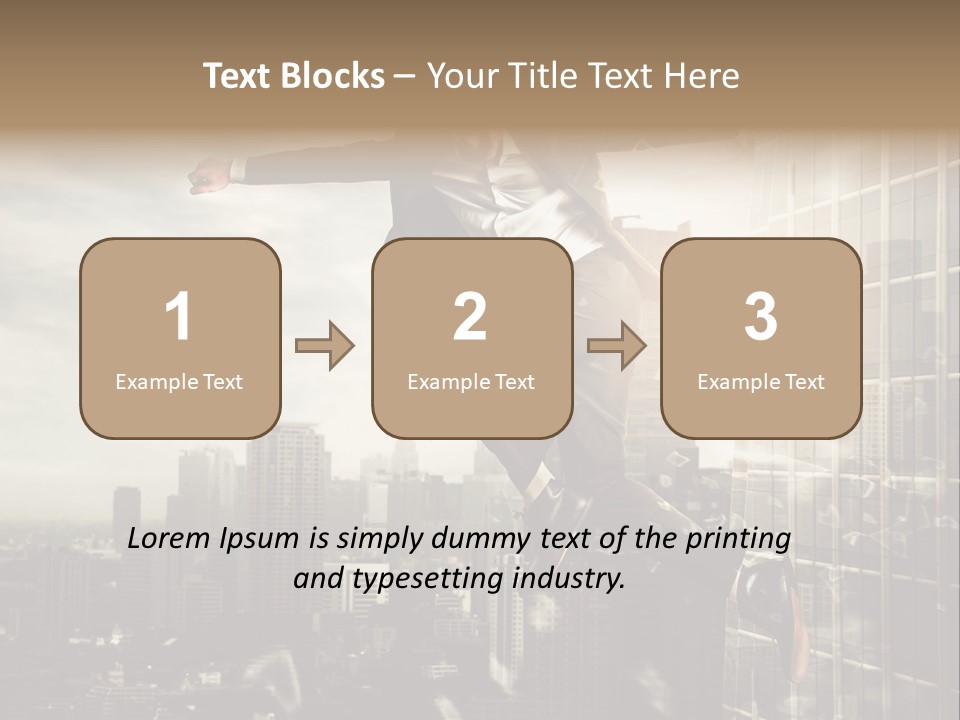 Befreiung Freiheit Rausspringen PowerPoint Template