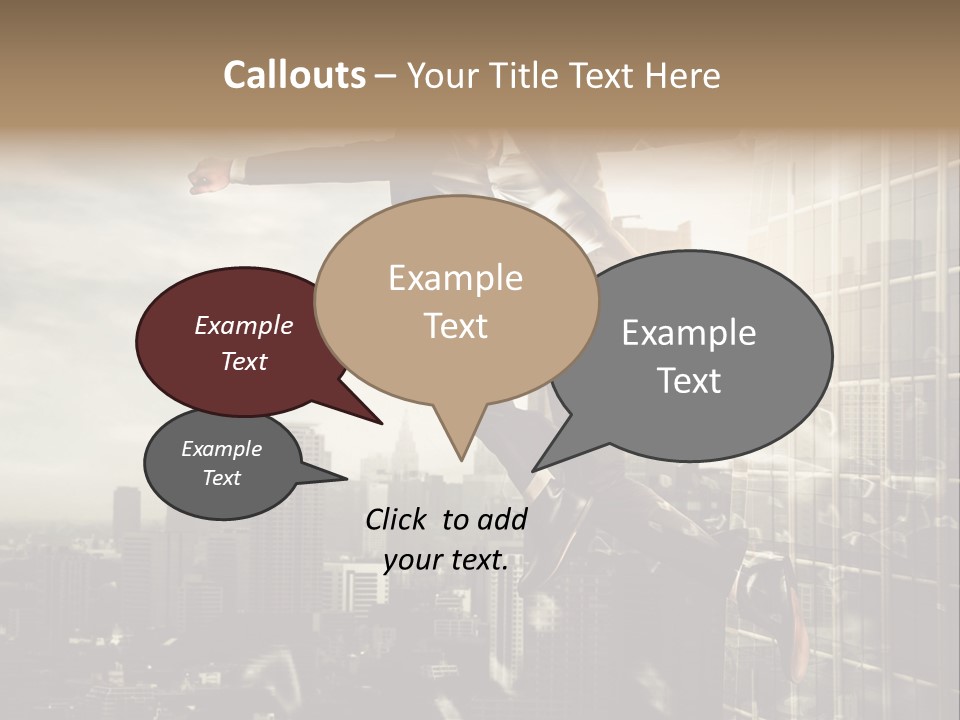 Befreiung Freiheit Rausspringen PowerPoint Template