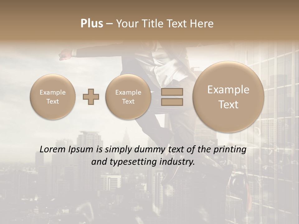 Befreiung Freiheit Rausspringen PowerPoint Template