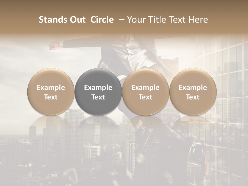 Befreiung Freiheit Rausspringen PowerPoint Template