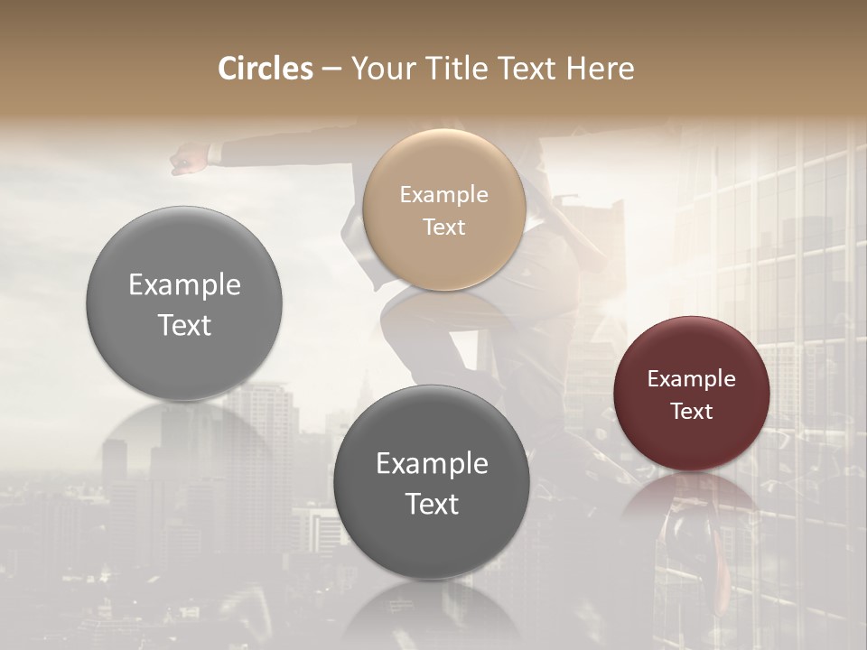 Befreiung Freiheit Rausspringen PowerPoint Template